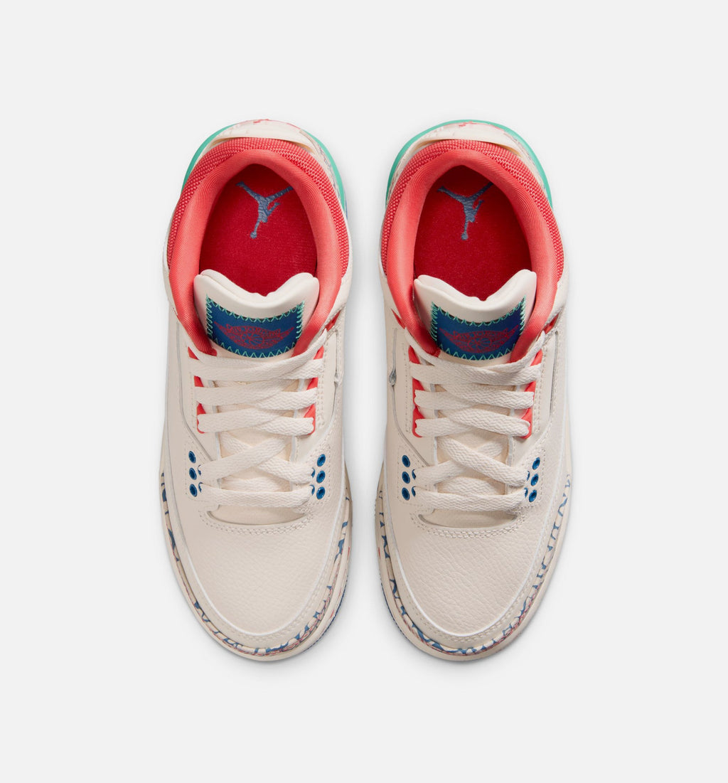 Air Jordan 3 Retro Play Your Way Grade School Shoes