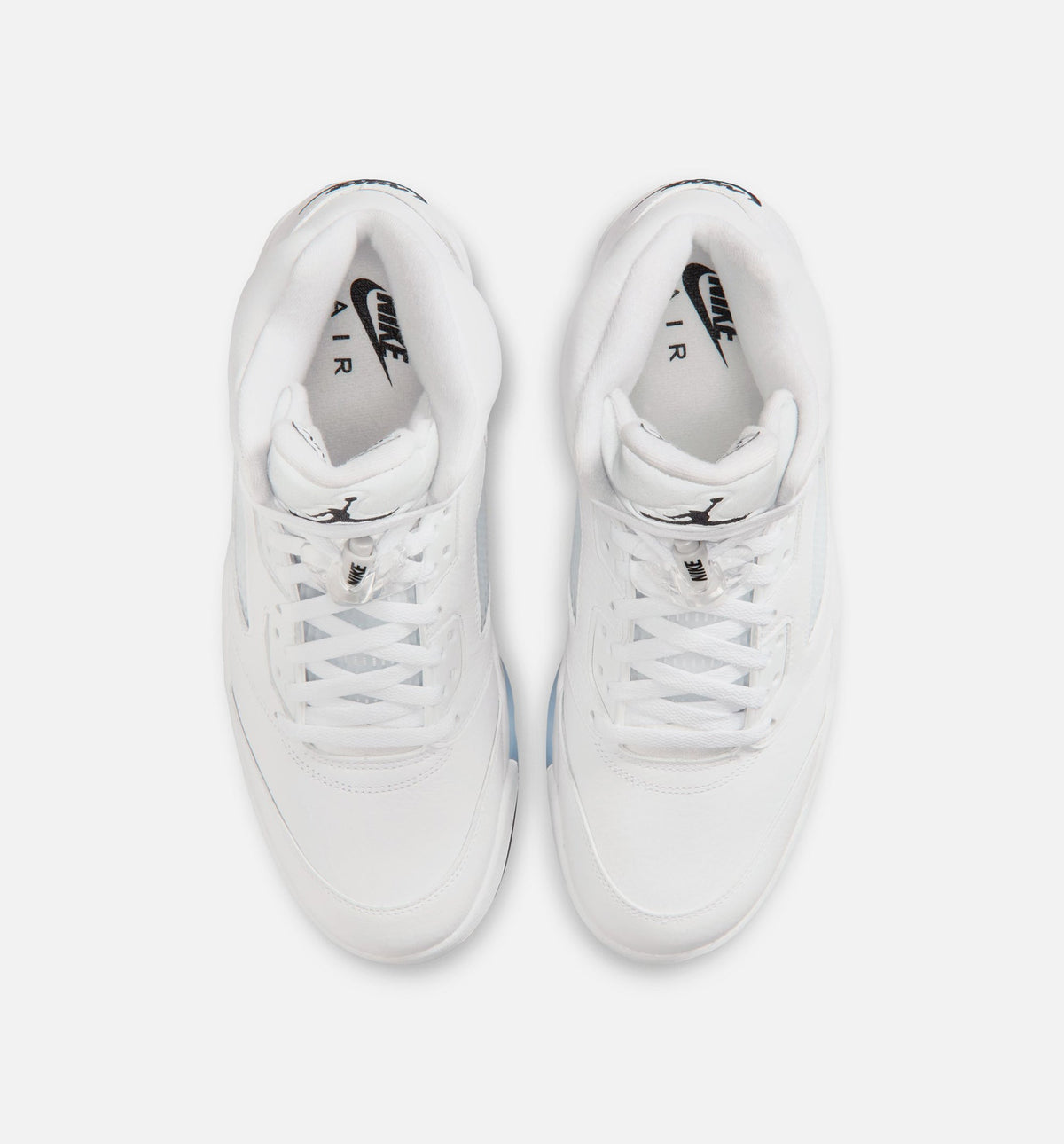 Air Jordan 5 Retro OG White Metallic Men's Lifestyle Shoes - White / Metallic Silver / Black