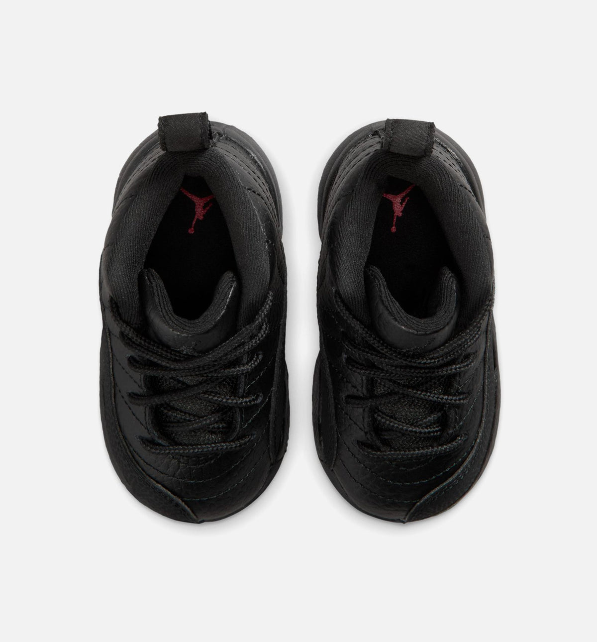 Air Jordan 12 Retro Bloodline Infant & Toddler Lifestyle Shoes - Black / Varsity Red