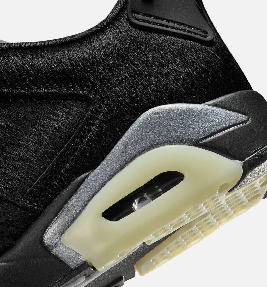 Air Jordan 6 Retro Low Blackout Women's Lifestyle Shoes - Triple Black