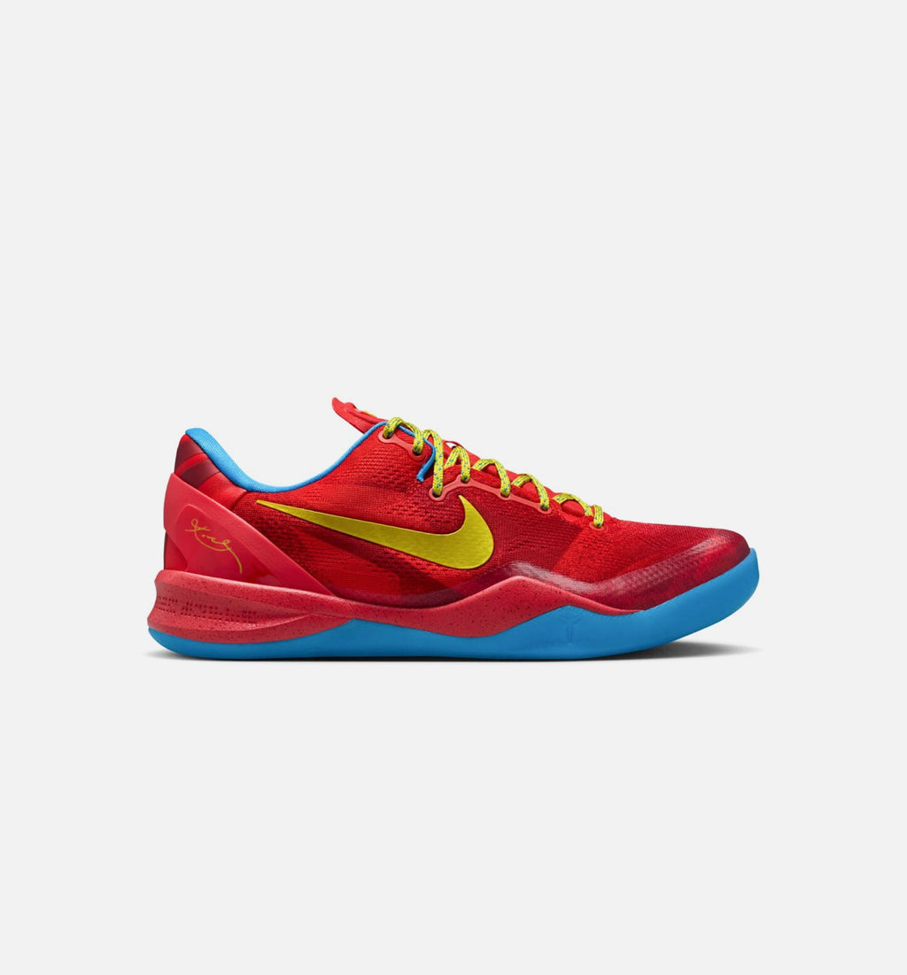 Kobe VIII Protro Year of the Horse Men's Lifestyle Shoes - Light Crimson / Vivid Blue / Bright Citron