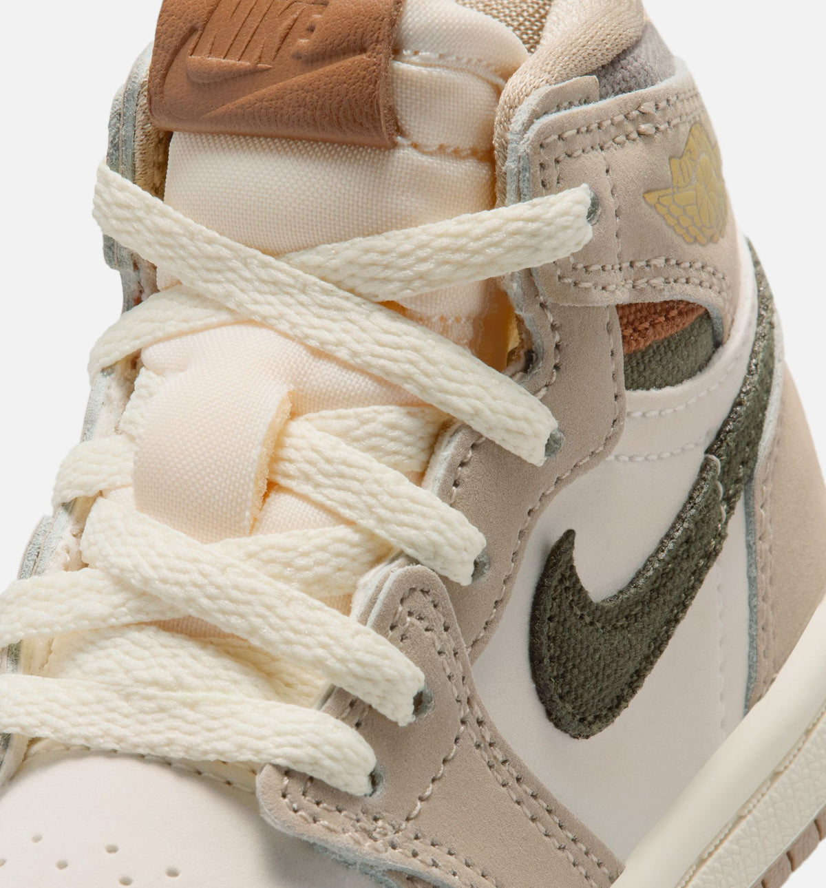 Air Jordan 1 Retro High OG Khaki Infant/Toddler Shoes