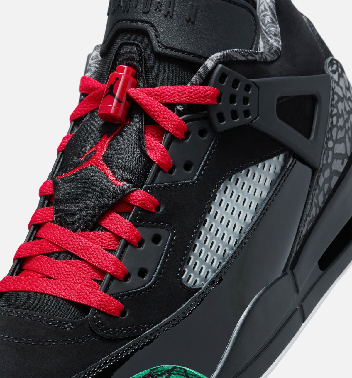 Spizike Low Men's Lifestyle Shoes - Black / Classic Green / Varsity Red