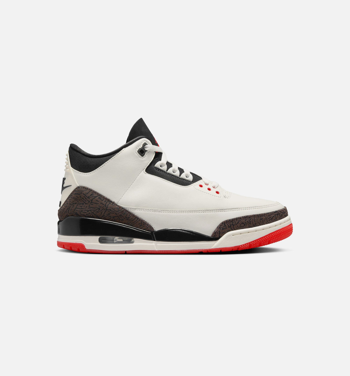 Air Jordan 3 Retro Sail and University Red Men's Shoes