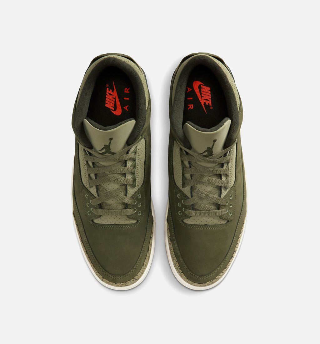 Air Jordan 3 Retro Medium Olive Men's Shoes