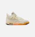 Air Jordan 4 Retro Birds of Paradise Women's Lifestyle Shoes - Coconut Milk / Metallic Gold / Muslin / Bright Mango / Sundial / Black