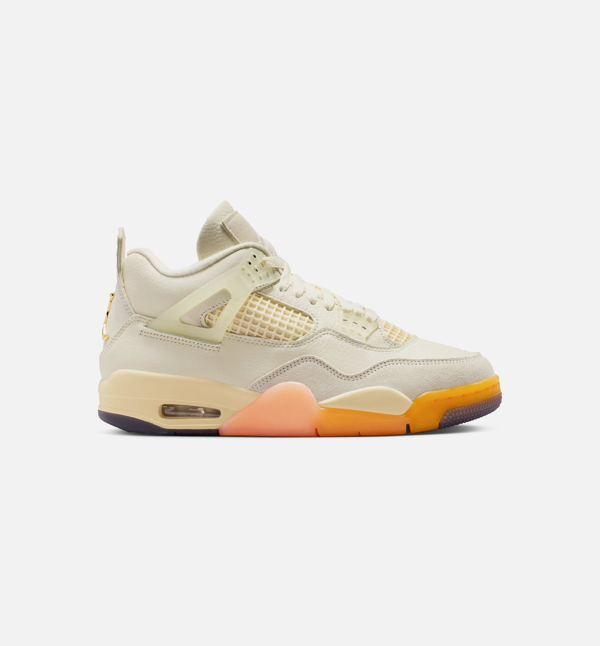 Air Jordan 4 Retro Birds of Paradise Women's Lifestyle Shoes - Coconut Milk / Metallic Gold / Muslin / Bright Mango / Sundial / Black