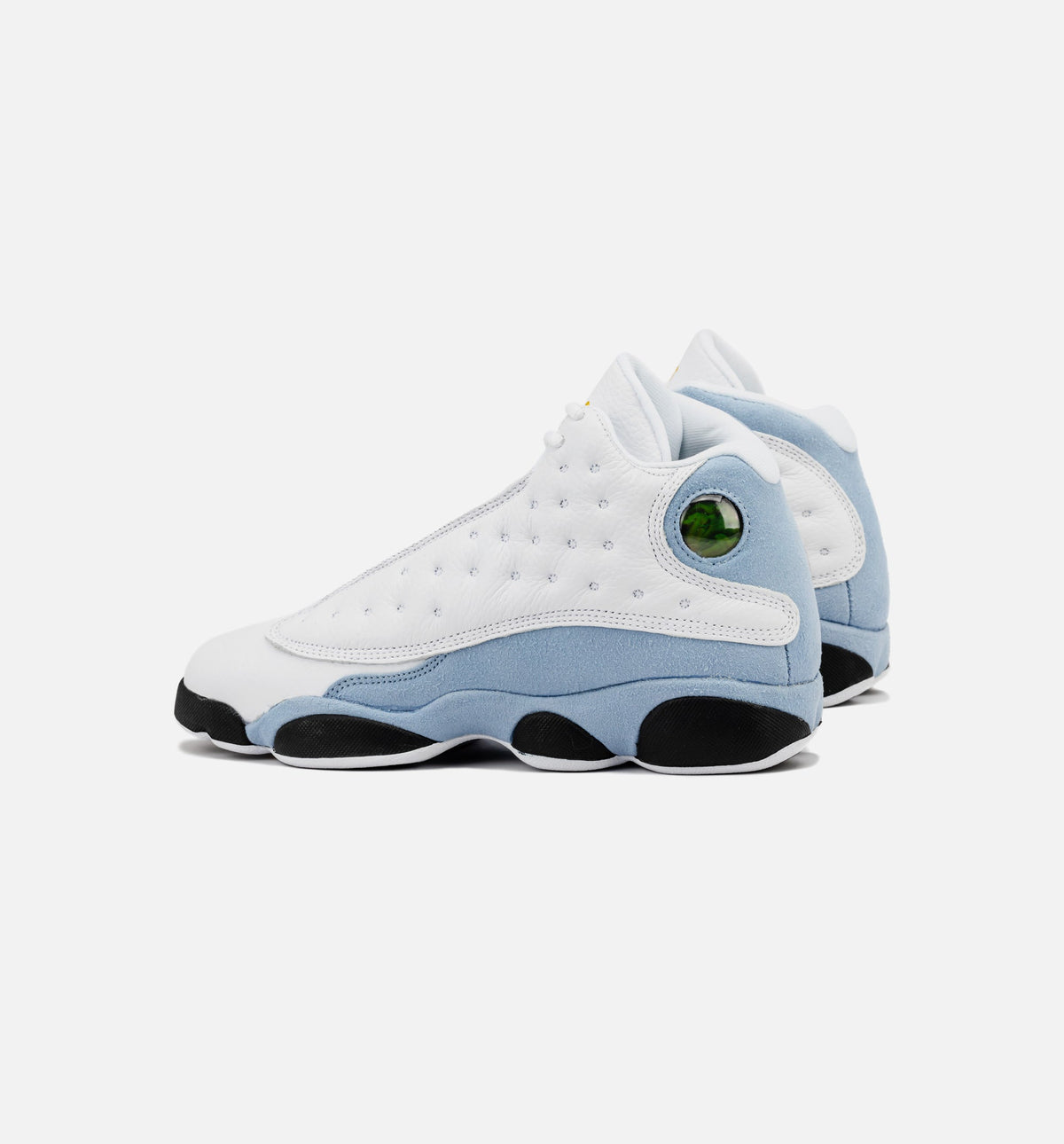Air Jordan 13 Retro Blue Grey Grade School Lifestyle Shoes - White / Blue Grey / Black