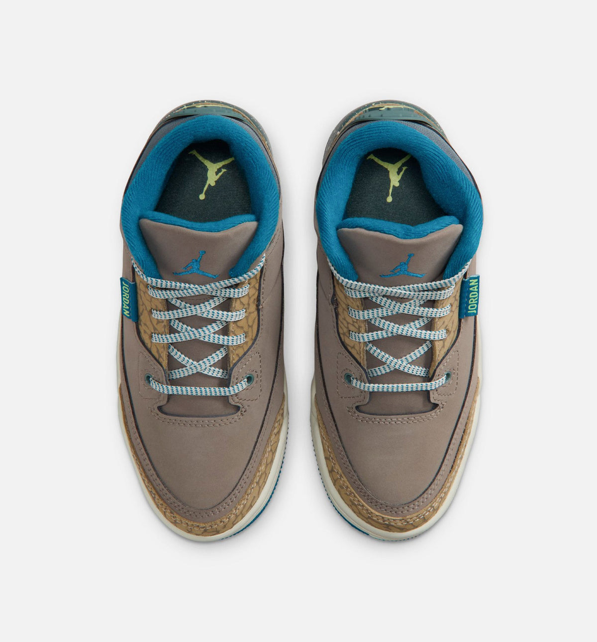 Air Jordan 3 Retro Olive Grey Preschool Lifestyle Shoes - Olive Grey / Green Abyss / Khaki