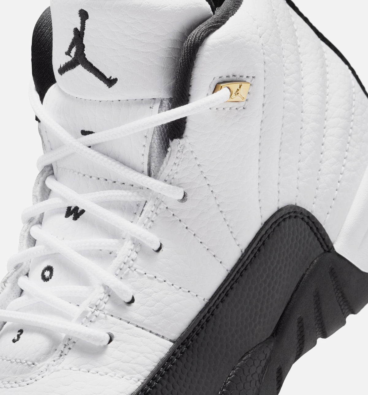 Air Jordan 12 Retro Taxi Preschool Lifestyle Shoes - White / Black / Taxi